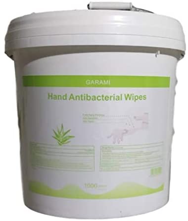 Gym wipes in Bucket